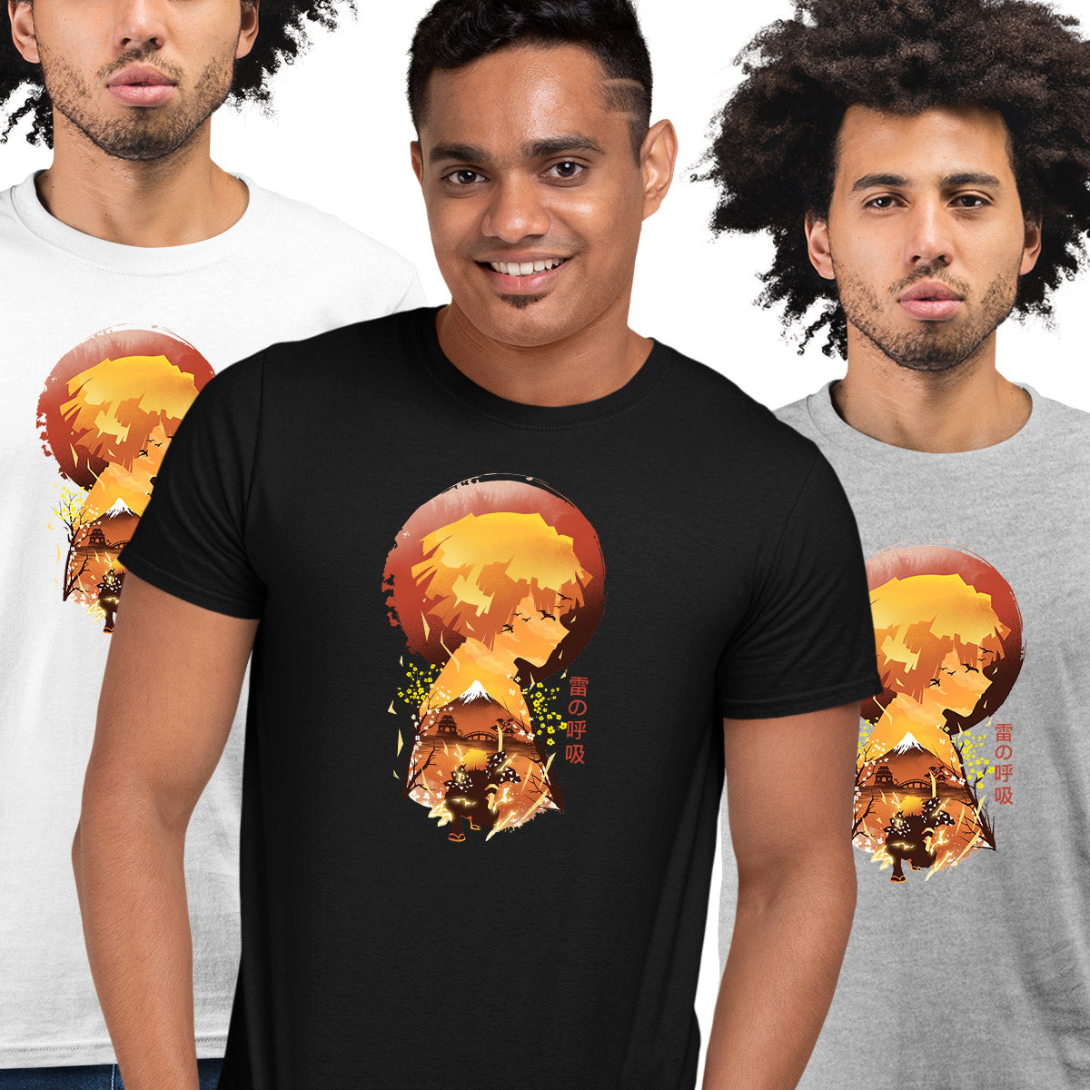 Zenitsu Demon Slayer Graphic Art Kimetsu no Yaiba Japanese Anime Manga Adult Unisex T-shirt