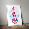 Charmander Evolution Pokemon Go Print Anime Manga Wall Art A2 Size gift idea - Kuzi Tees
