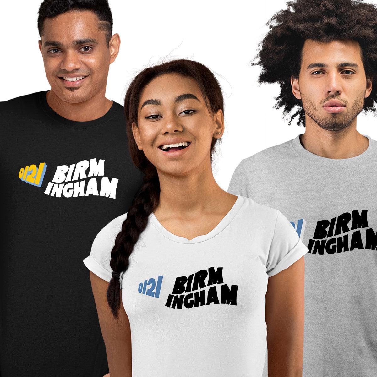Birmingham Funny Local T-shirt 0121 Unisex T-Shirt - Kuzi Tees