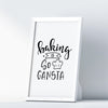 Baking Is So Gansta A4 A3+A2 Posters Wall Art Home - Kuzi Tees