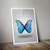 Geometric Butterfly Low Poly A2 Print Poster Wall Art Triangular Abstract Unique - Kuzi Tees