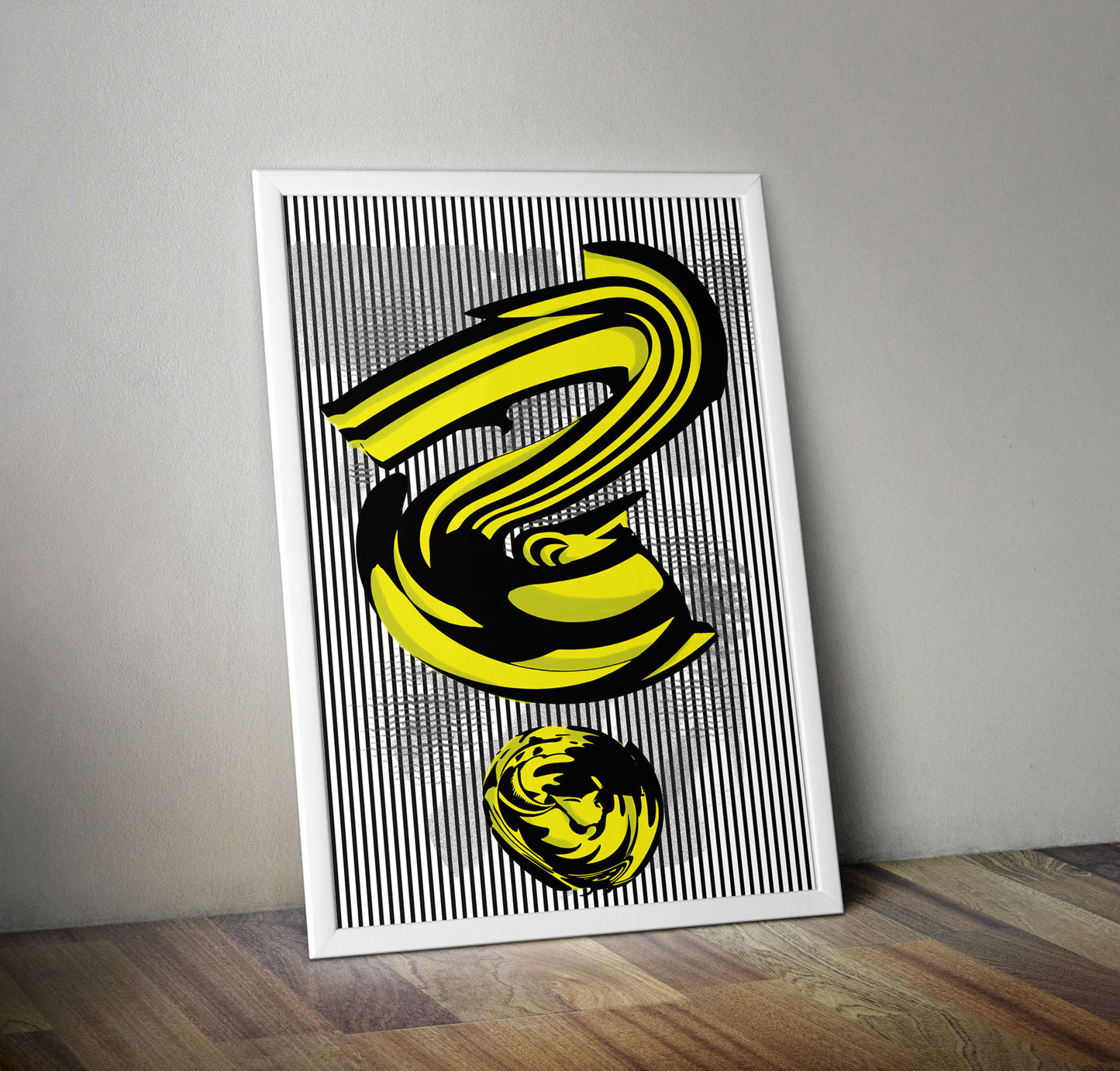 Pop Art Print Original Poster Wall Art Unique Design A2 Roy Lichtenstein Type - Kuzi Tees