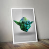 Low Poly Yoda Jedi Art Print Original Wall Unique Star Wars A2 Graphic Design - Kuzi Tees