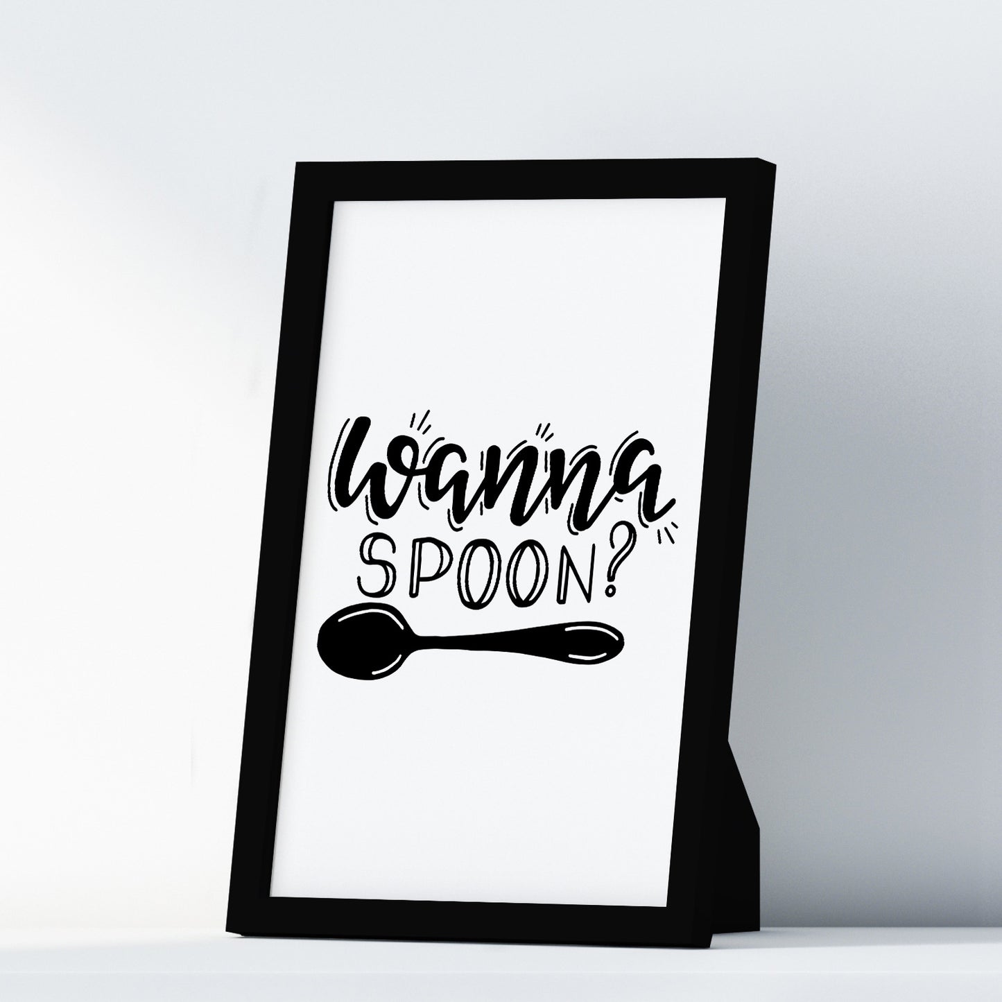 Wanna Spoon A4 A3+A2 Posters Wall Art Home - Kuzi Tees