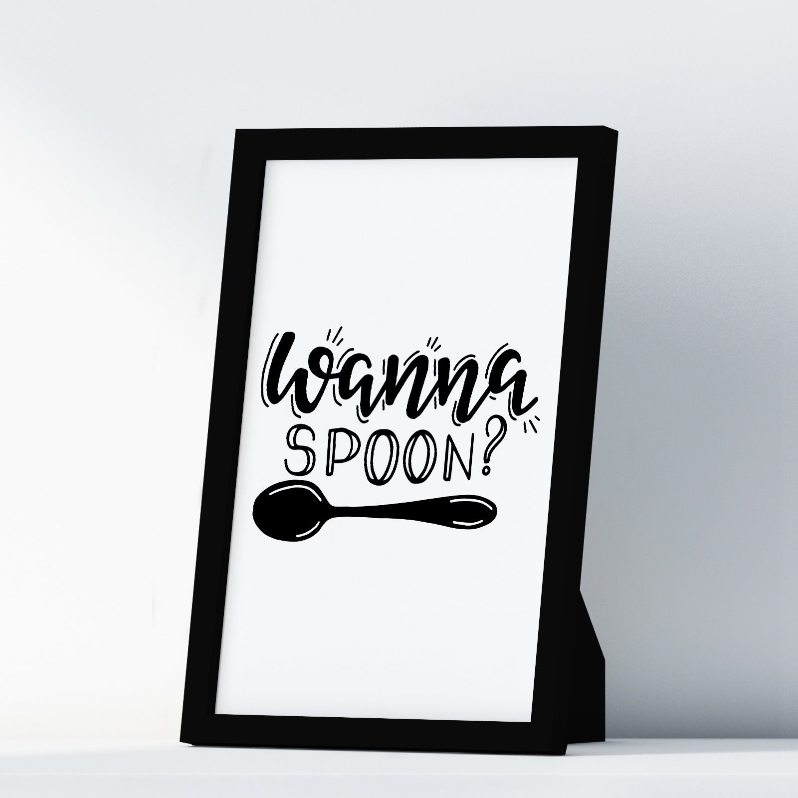 Wanna Spoon A4 A3+A2 Posters Wall Art Home - Kuzi Tees