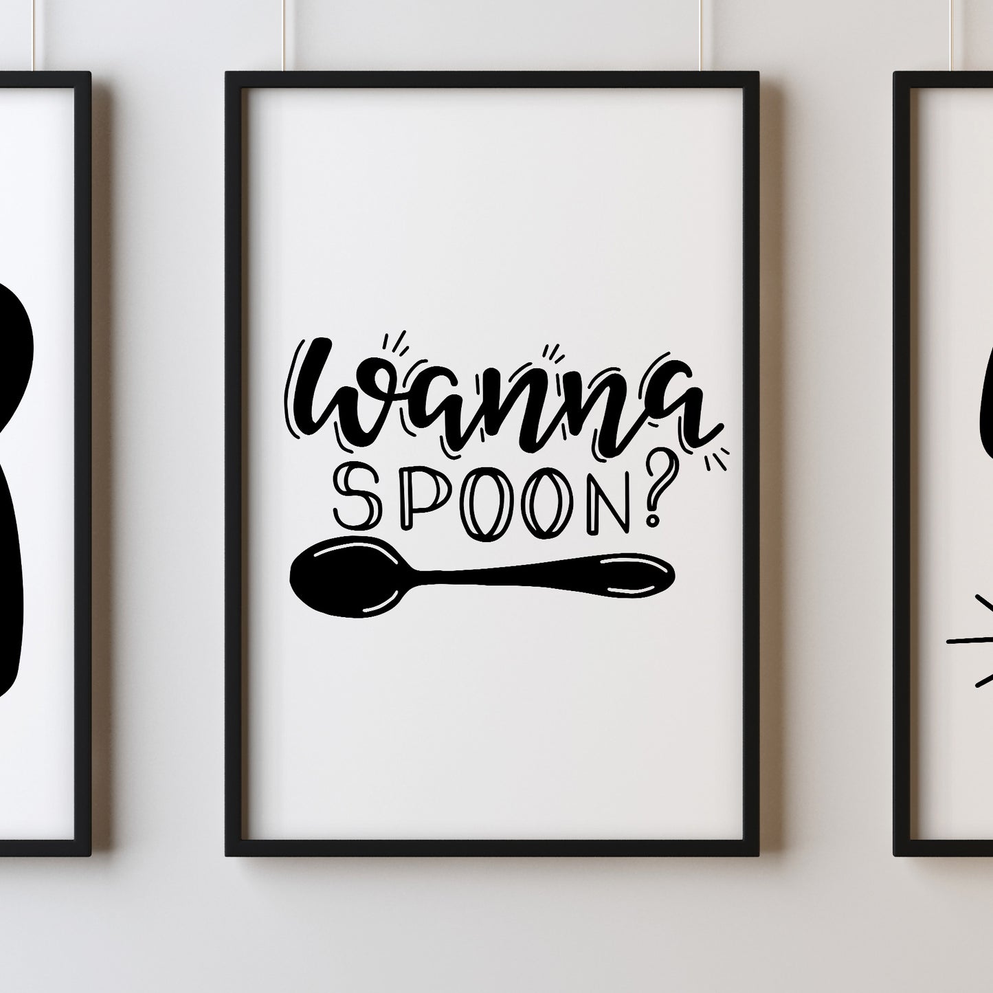 Wanna Spoon A4 A3+A2 Posters Wall Art Home - Kuzi Tees