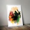 Flash & Arrow Movie Art Poster Original Wall Unique Graphic Design DC Universe - Kuzi Tees
