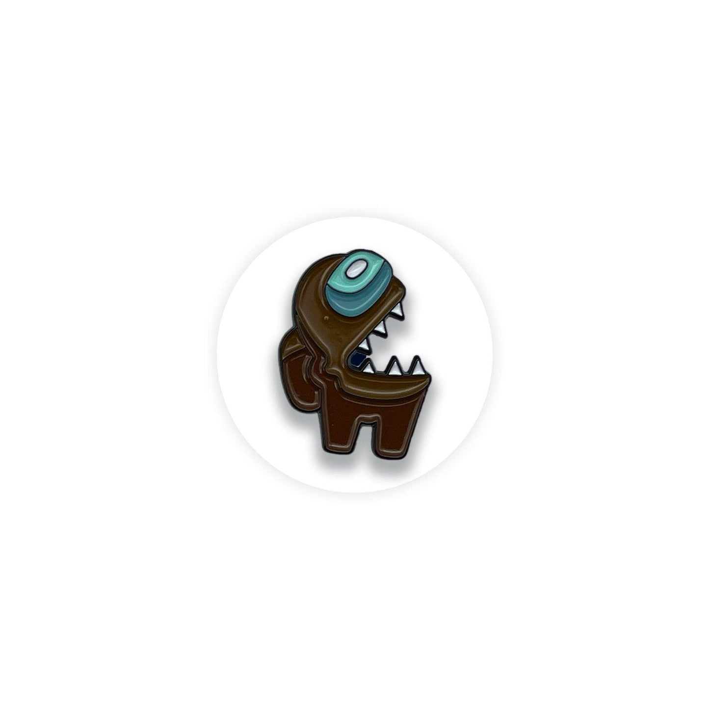 Impostor Brown Enamel Pin Badge - Kuzi Tees