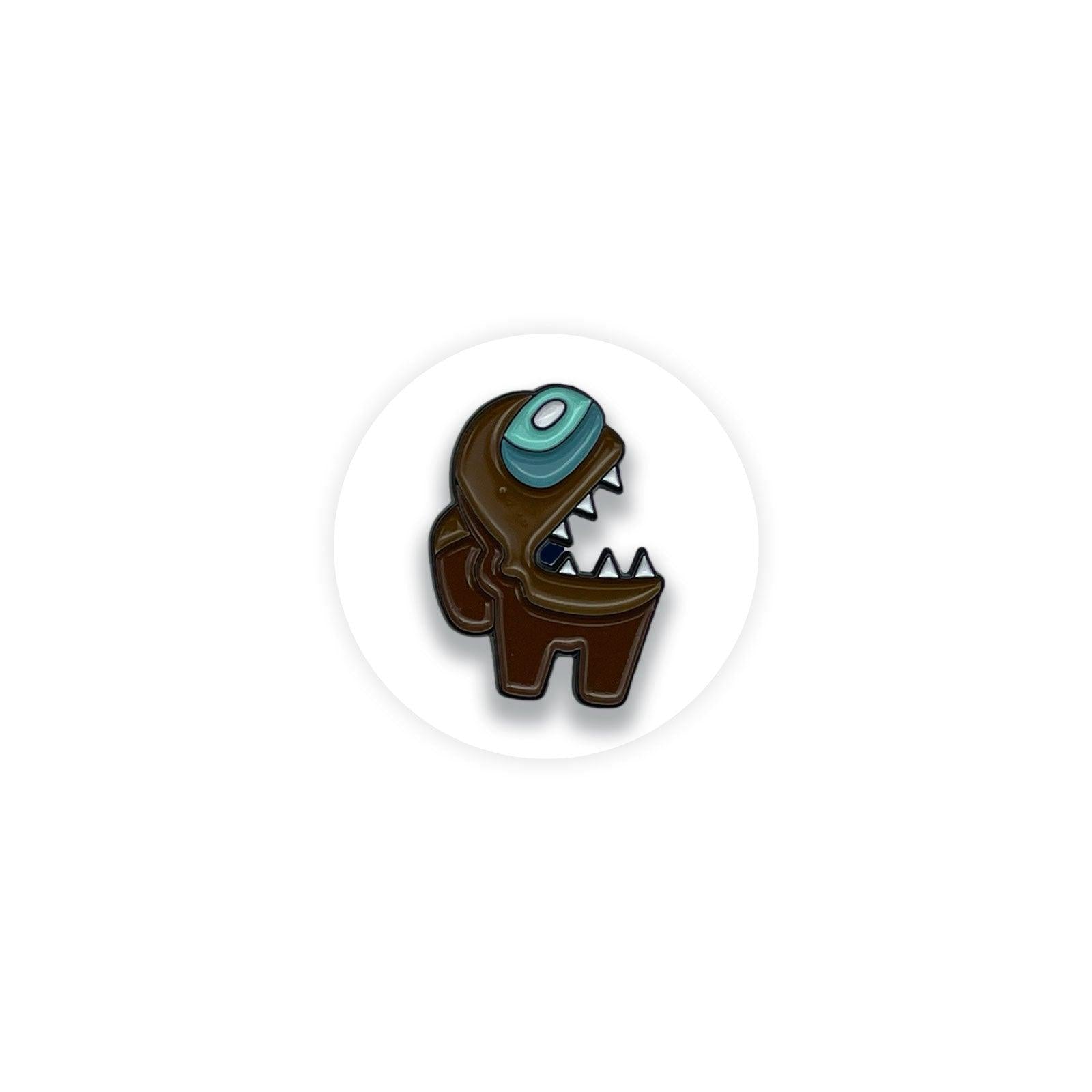 Impostor Brown Enamel Pin Badge - Kuzi Tees