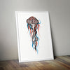 Jellyfish Medusa Canvas Print Digital Unique Original A2 Wall Art Modern Decors - Kuzi Tees
