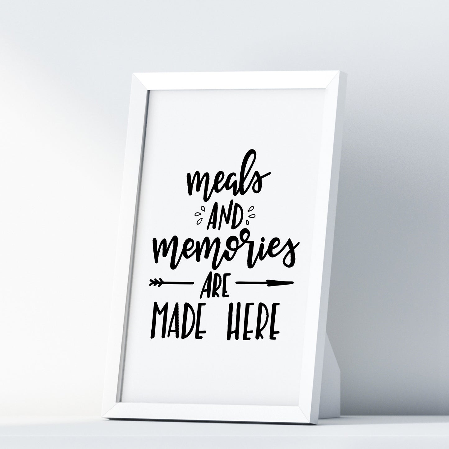Meals And Memories Are Made Here A4 A3+A2 Posters Wall Art Home - Kuzi Tees