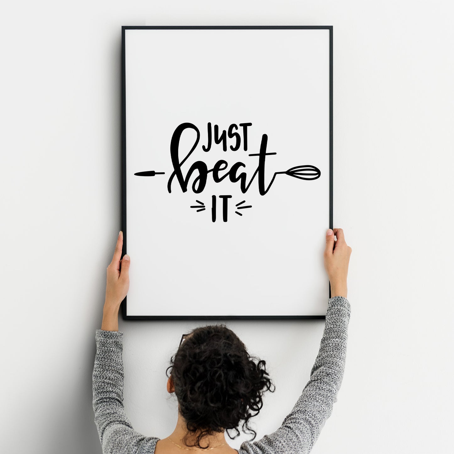 Just Beat It A4 A3+A2 Posters Wall Art Home - Kuzi Tees