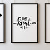 Just Beat It A4 A3+A2 Posters Wall Art Home - Kuzi Tees