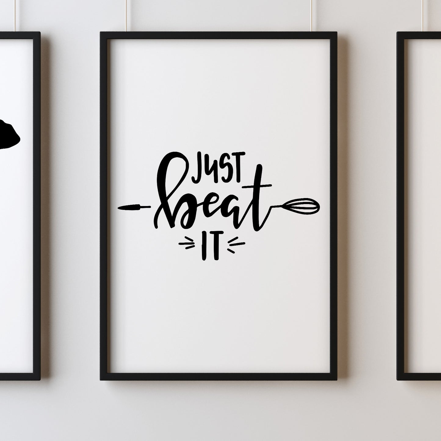 Just Beat It A4 A3+A2 Posters Wall Art Home - Kuzi Tees