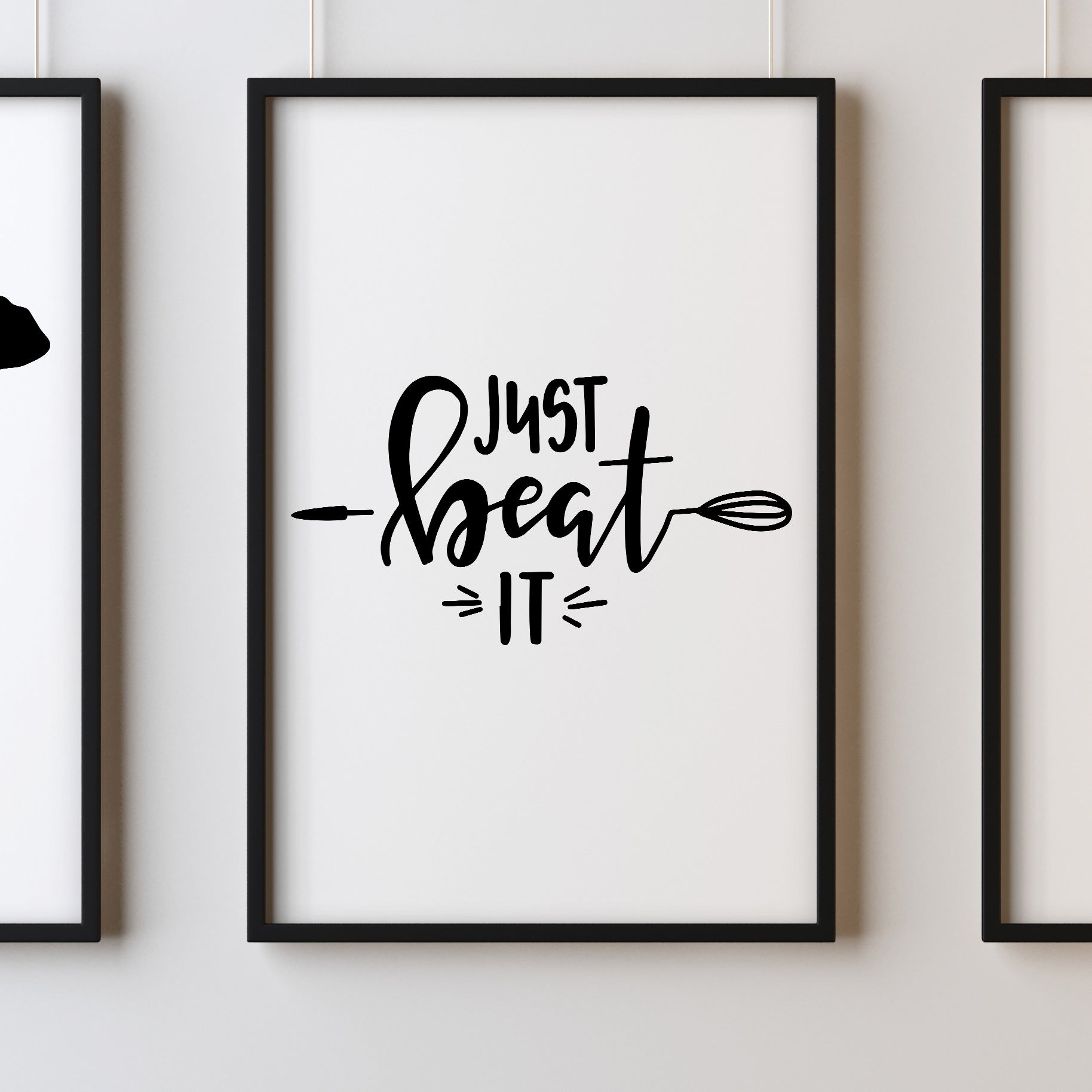 Just Beat It A4 A3+A2 Posters Wall Art Home - Kuzi Tees