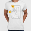 Old-Skool One Line Drawing Abstract Face One - Kuzi Tees