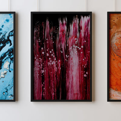 Fluid Art Elastic blood drop Print 10 - Kuzi Tees