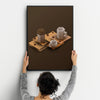 Coffee Eight Kitchen Wall Art Prints Dining Room Home Décor Poster Minimalistic Paper Cut Art - Kuzi Tees