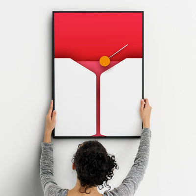 Cocktails Four Kitchen Wall Art Prints Dining Room Home Décor Poster Minimalistic Paper Cut Art - Kuzi Tees
