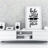 Bake The World A Better Place A4 A3+A2 Posters Wall Art Home - Kuzi Tees
