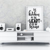 The Kitchen Is The Heart Of The Home A4 A3+A2 Posters Wall Art Home - Kuzi Tees