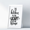 The Kitchen Is The Heart Of The Home A4 A3+A2 Posters Wall Art Home - Kuzi Tees