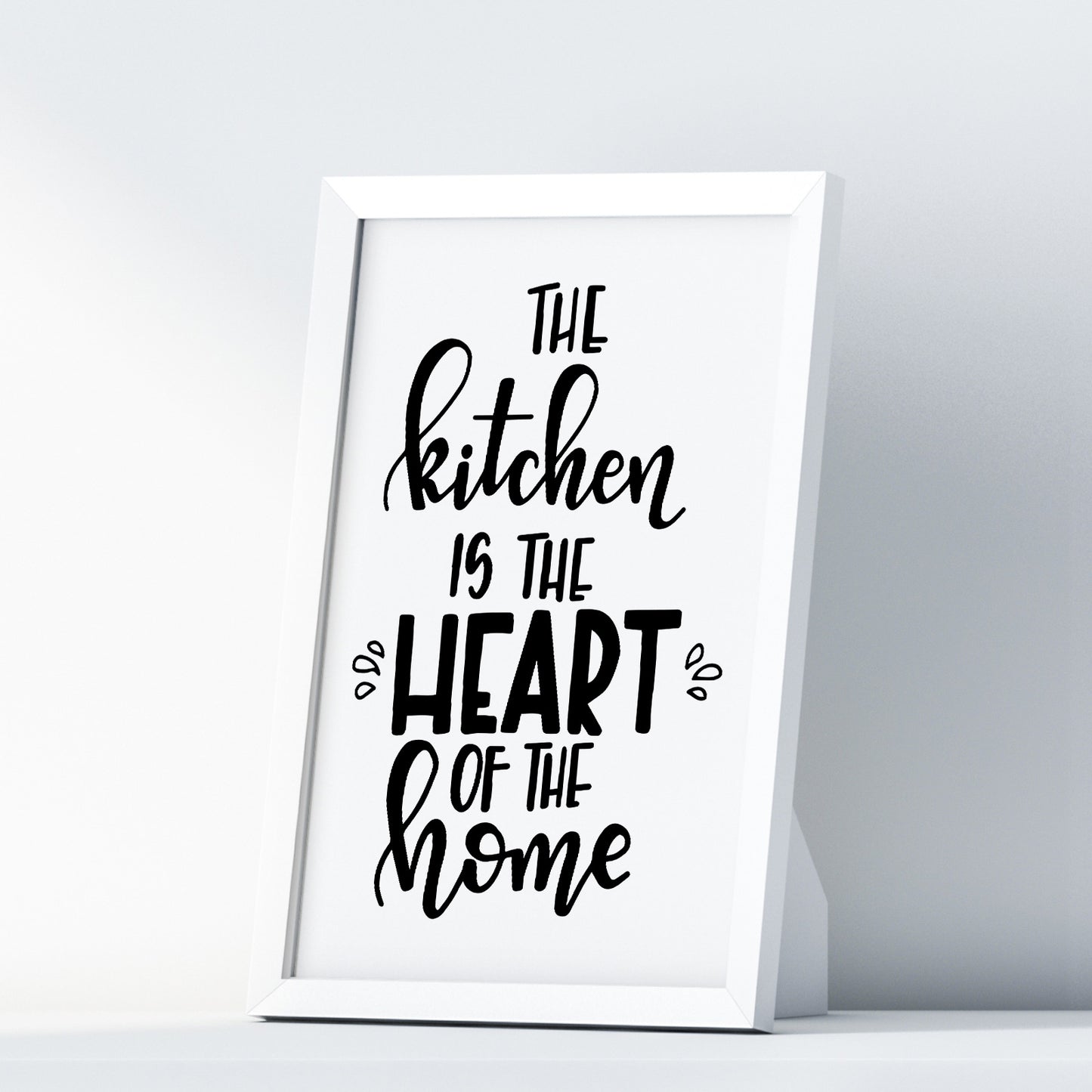 The Kitchen Is The Heart Of The Home A4 A3+A2 Posters Wall Art Home - Kuzi Tees