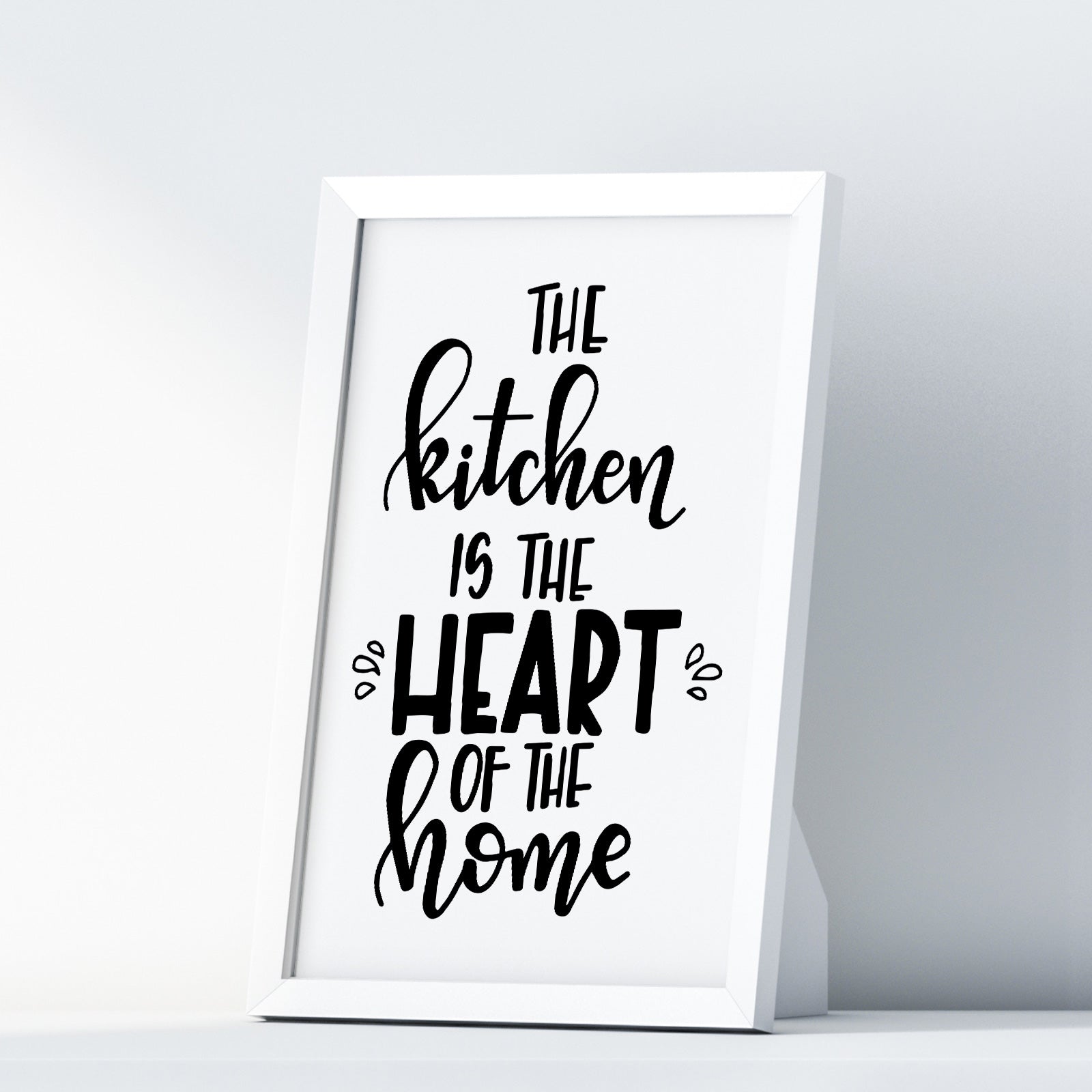 The Kitchen Is The Heart Of The Home A4 A3+A2 Posters Wall Art Home - Kuzi Tees