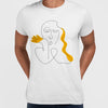 Old-Skool One Line Drawing Abstract Face Two - Kuzi Tees