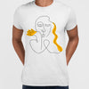 Old-Skool One Line Drawing Abstract Face Two - Kuzi Tees