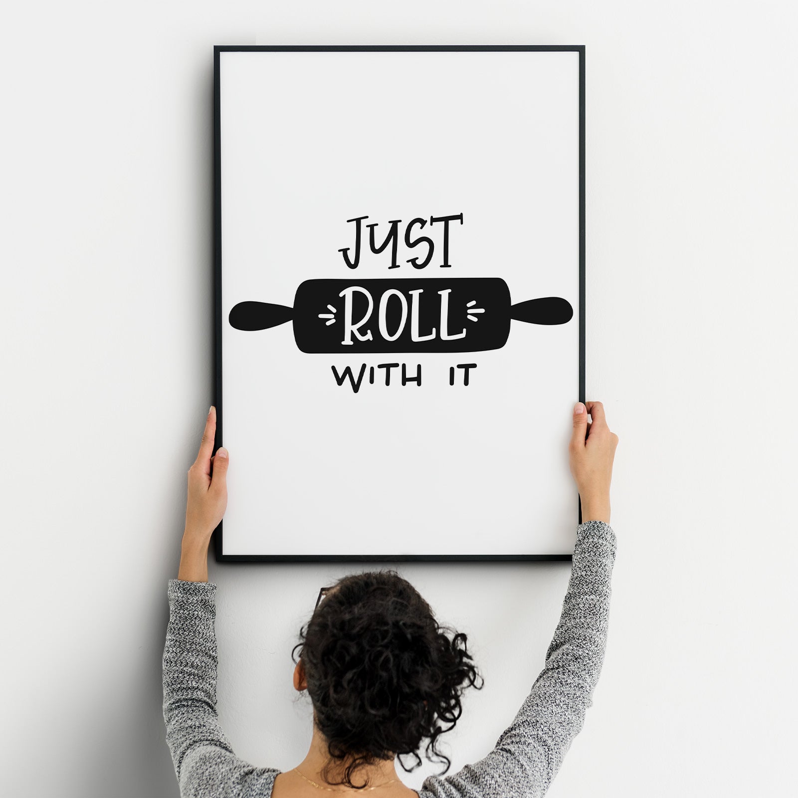 Just Roll With It A4 A3+A2 Posters Wall Art Home - Kuzi Tees