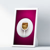 Wine Four Kitchen Wall Art Prints Dining Room Home Décor Poster Minimalistic Paper Cut Art - Kuzi Tees