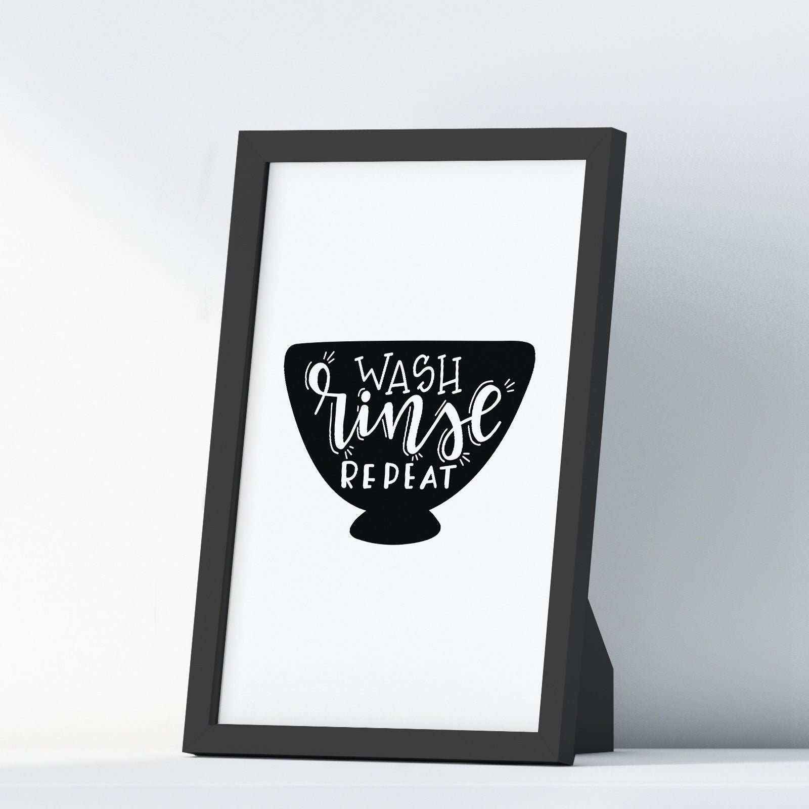 Wash Rinse Repeat A4 A3+A2 Posters Wall Art Home - Kuzi Tees