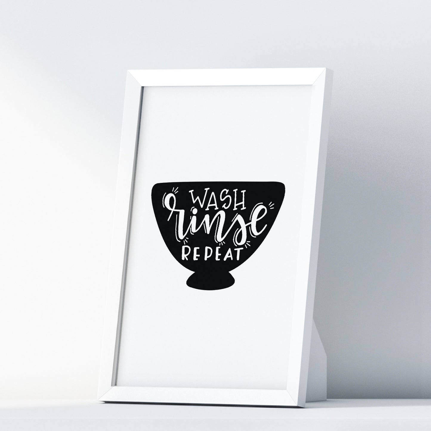 Wash Rinse Repeat A4 A3+A2 Posters Wall Art Home - Kuzi Tees