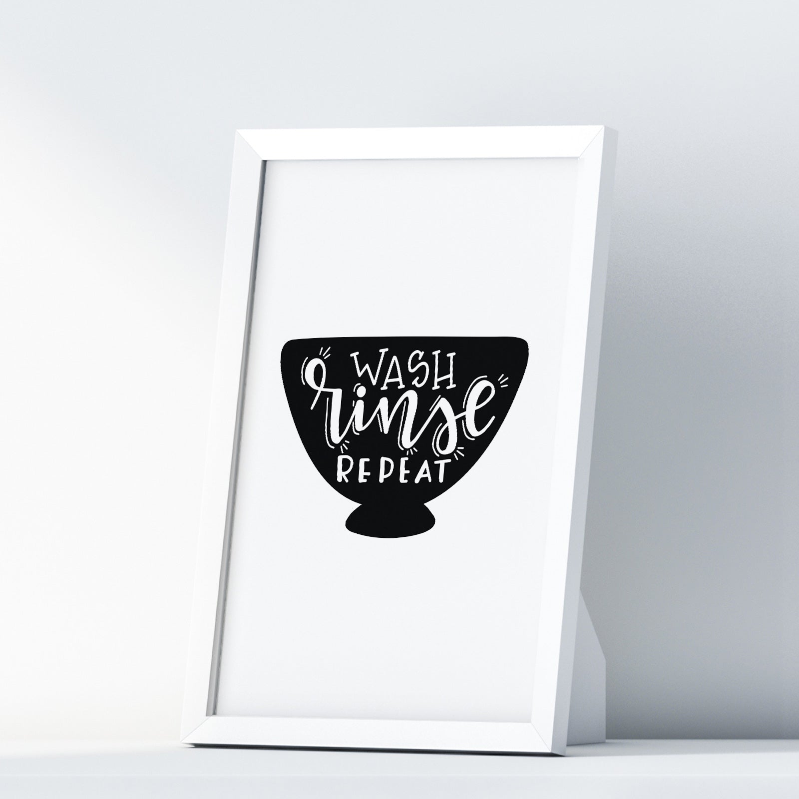 Wash Rinse Repeat A4 A3+A2 Posters Wall Art Home - Kuzi Tees