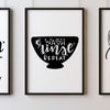 Wash Rinse Repeat A4 A3+A2 Posters Wall Art Home - Kuzi Tees