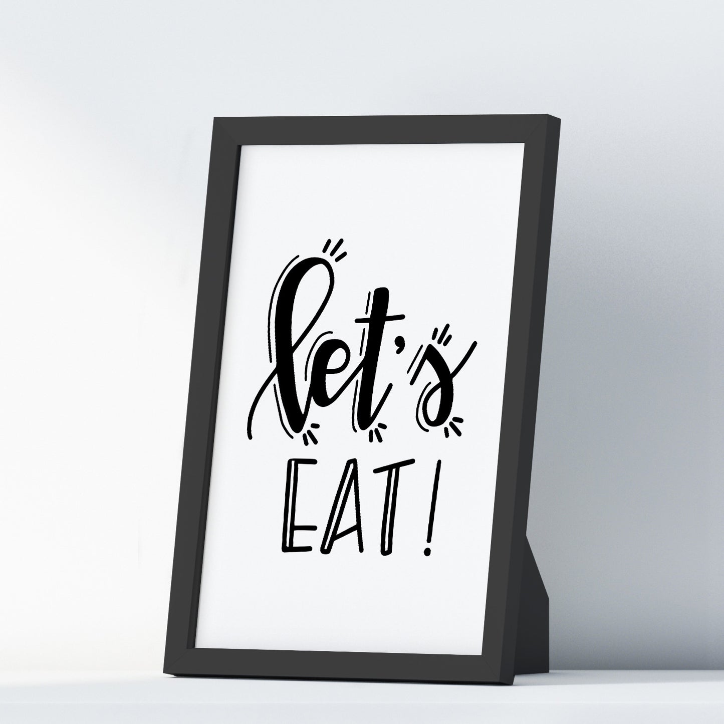 Lets Eat A4 A3+A2 Posters Wall Art Home - Kuzi Tees