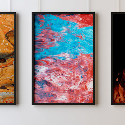 Fluid Art Instinctive reflection Print 28 - Kuzi Tees
