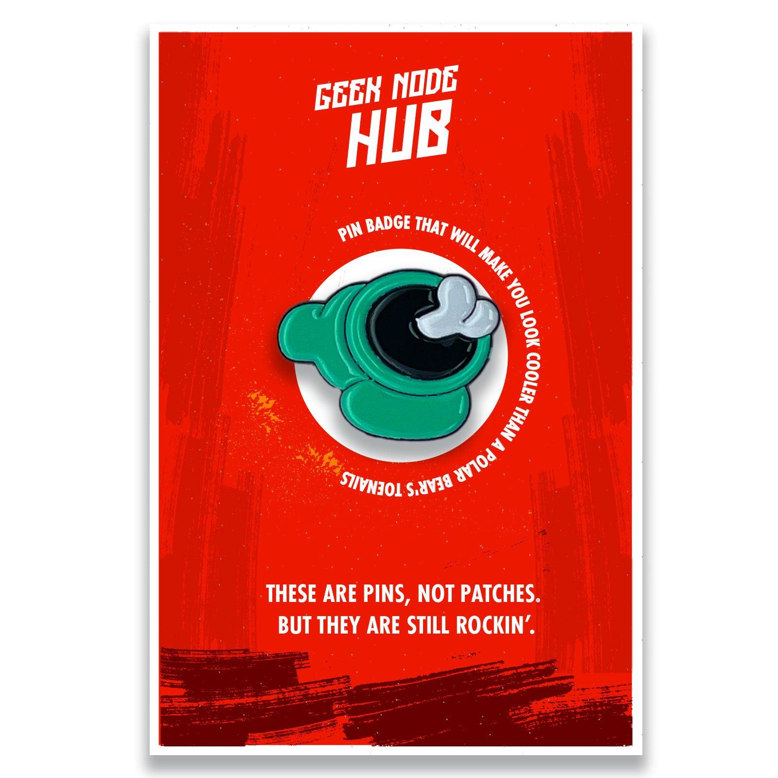 Impostor With Bone Funny Game Enamel Pin Badge - Kuzi Tees