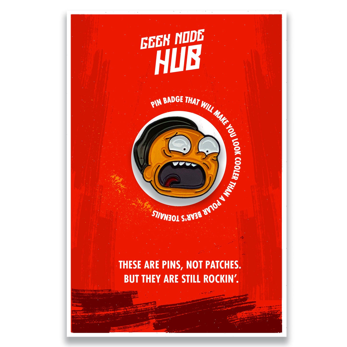 Rick & Morty Style Enamel Pin Badge Brooch Lapel Pin - Kuzi Tees