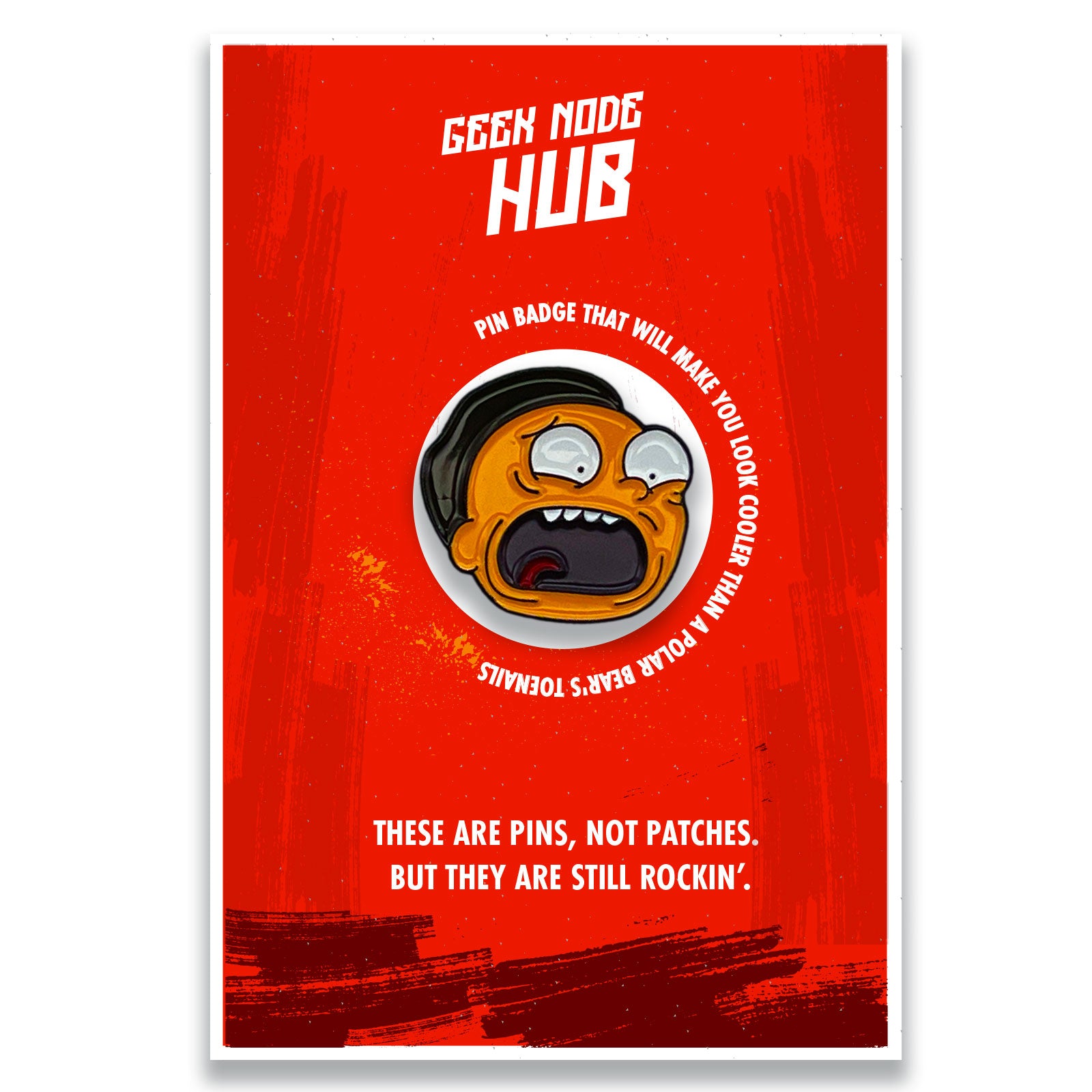 Rick & Morty Style Enamel Pin Badge Brooch Lapel Pin - Kuzi Tees