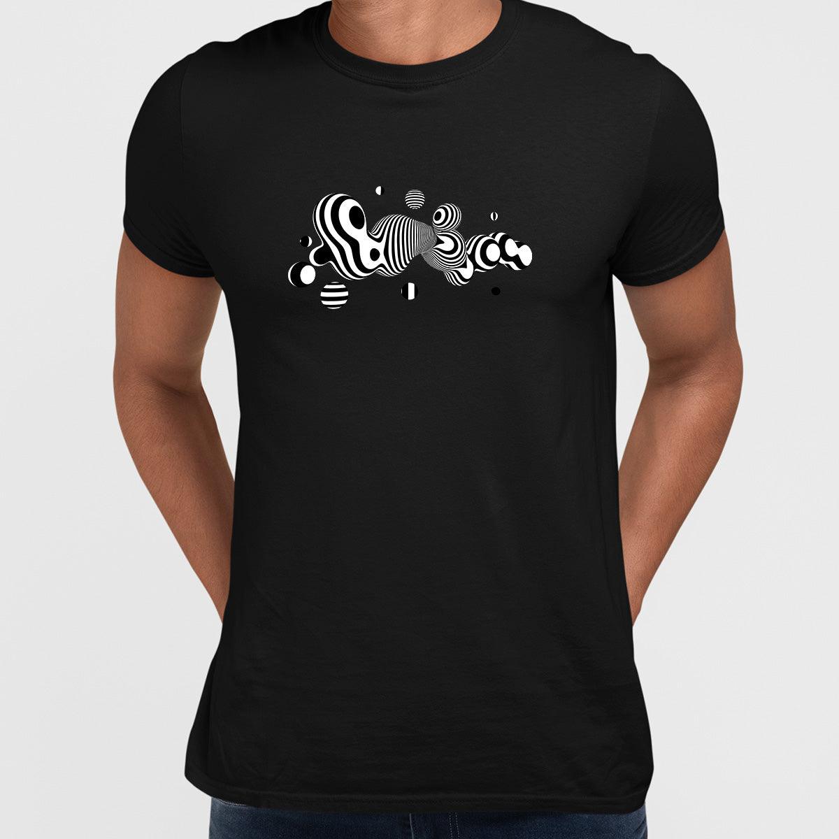 3D Fluid Abstract Zebra Bubble T-shirt Unique Design T-shirt - Kuzi Tees