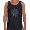 3D Tank Top Vaporwave abstract liquid Fluid Sphere Surreal Unique Design - Kuzi Tees