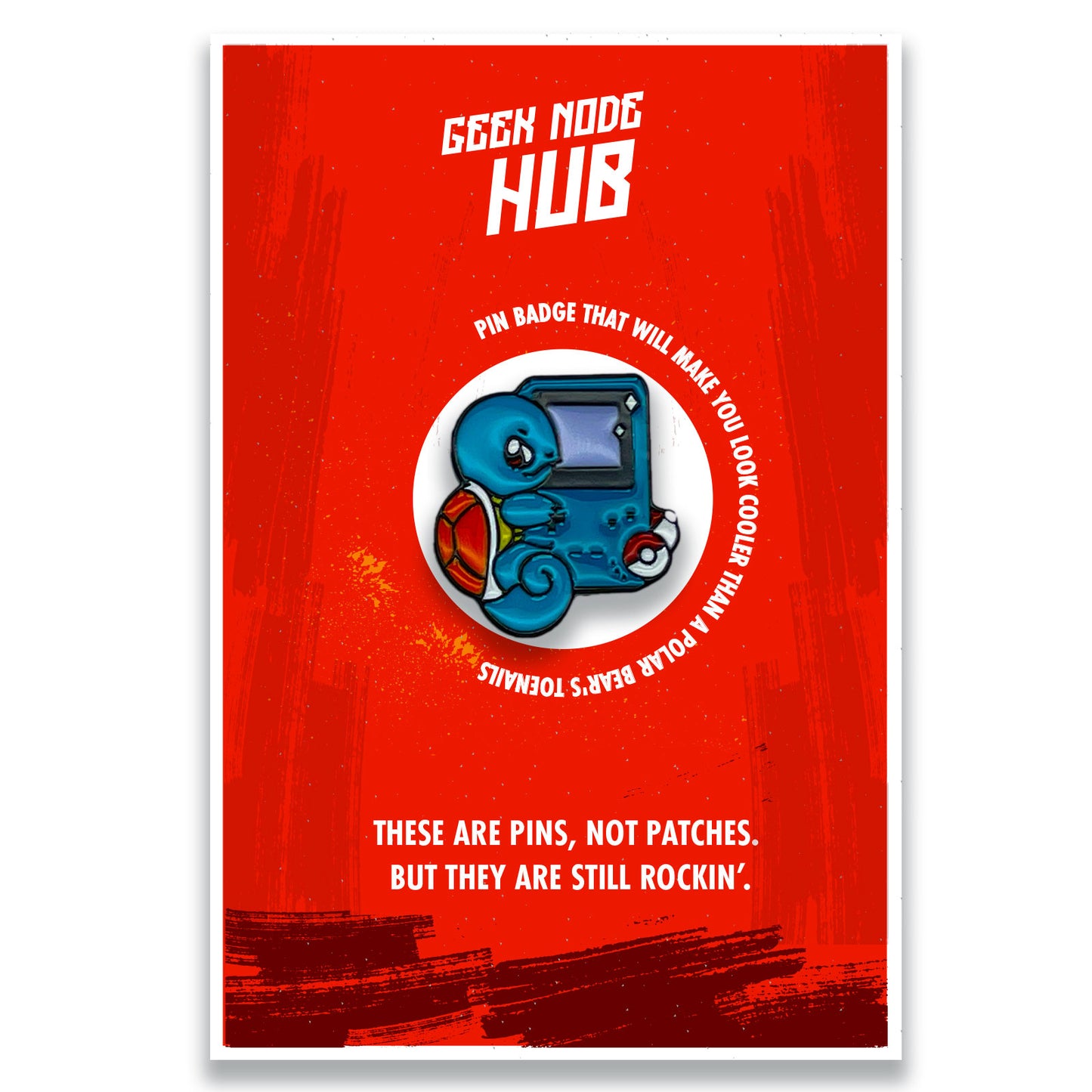 Pokemon Squirtle Japan Manga Enamel Pin Badge - Kuzi Tees