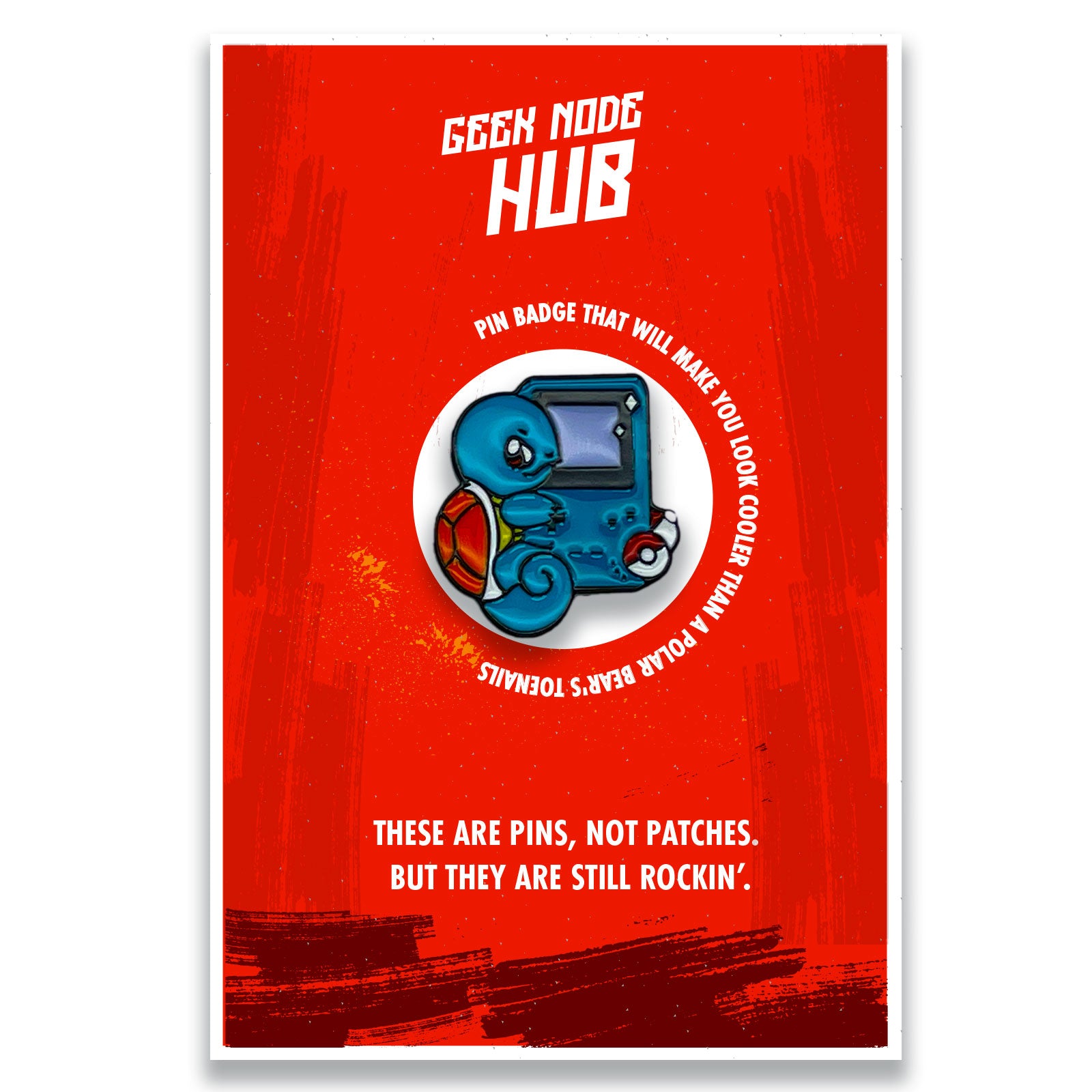 Pokemon Squirtle Japan Manga Enamel Pin Badge - Kuzi Tees