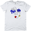 Old Skool Minimalist One Line Abstract Abstract Portrait One - Kuzi Tees
