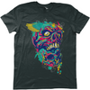 Urban Graffiti Two Demon Skull Angel Wing T-Shirt - Kuzi Tees