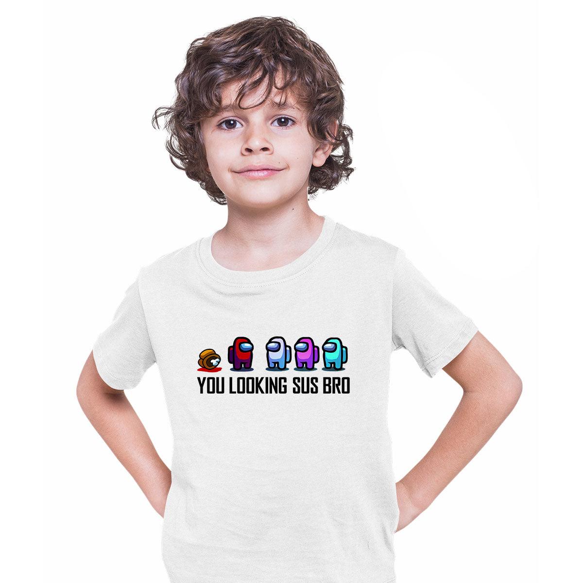 AMONG US T-SHIRT - IMPOSTOR GAMING RETRO FUNNY COOL GIFT CHRISTMAS CREW MATE SUS T-shirt for Kids - Kuzi Tees