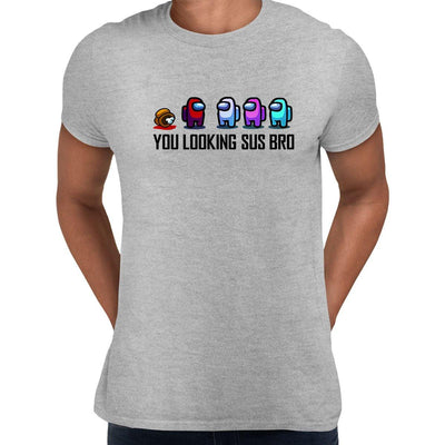 AMONG US - IMPOSTOR GAMING RETRO FUNNY Grey L Unisex T-Shirt - Discounted - Kuzi Tees