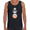 Minimal Circle Print Tee Abstract Design Round Neck Funny Geometric Unisex Tank Top - Kuzi Tees